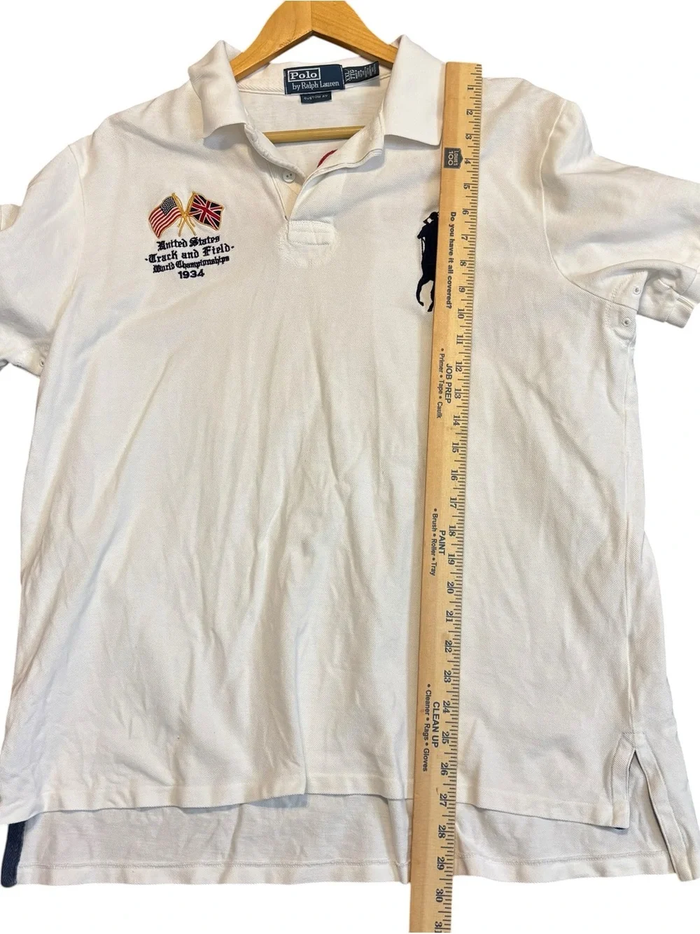 Vintage Ralph Lauren United States/British Polo Big Pony Track Field 012 XXL